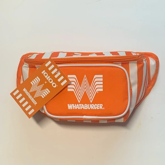 WHATABURGER Insulation 3 Can Fanny Pack Cooler Bag New - Picture 1 of 7